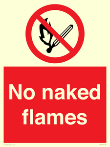 No naked flames
